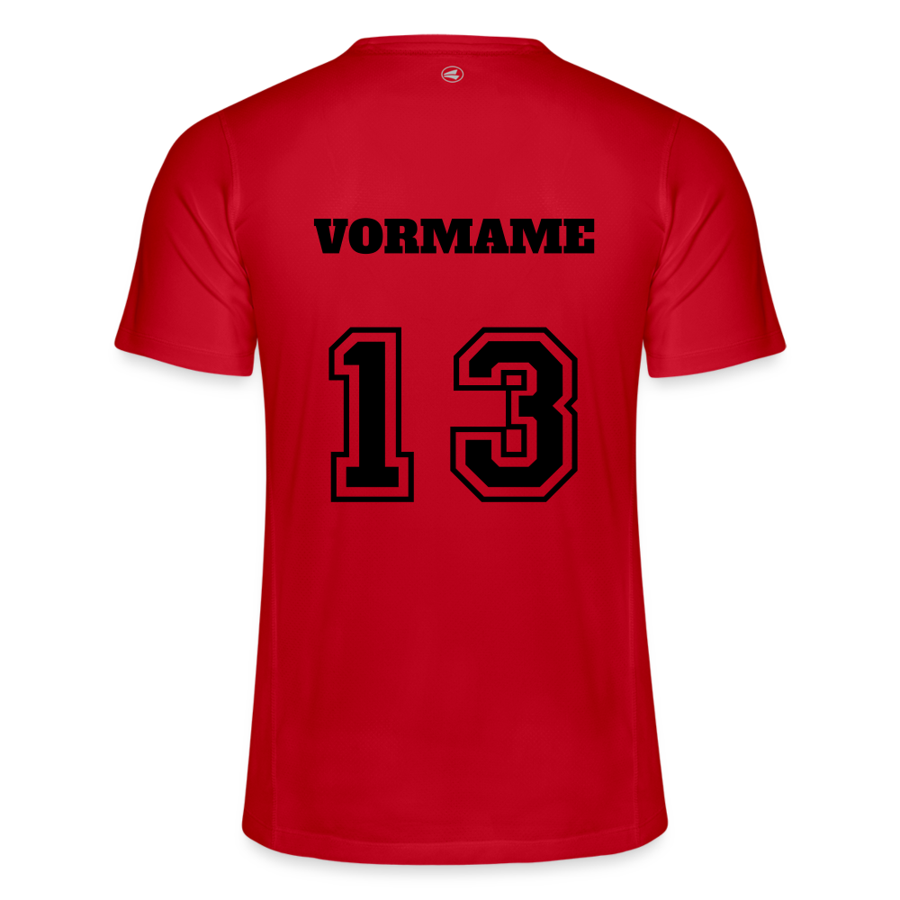 Personalisierbares Herren Sport T-Shirt Run 2.0 - Rot