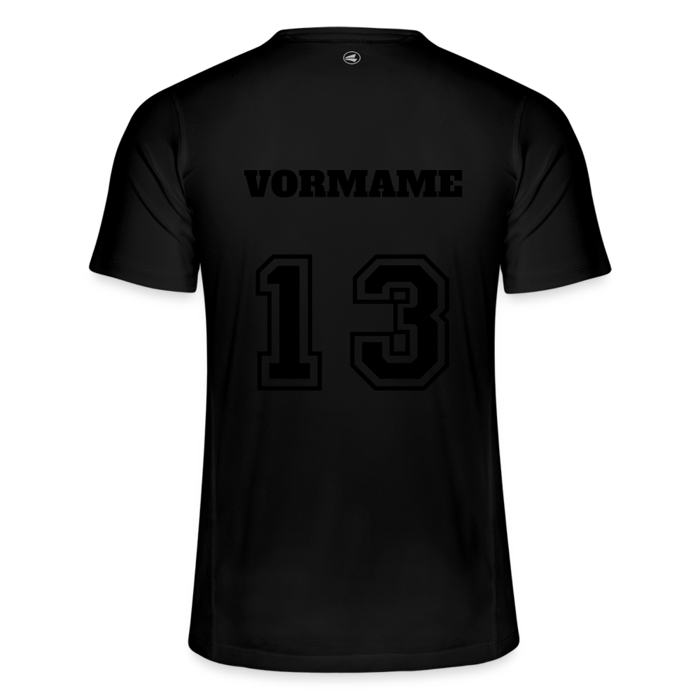 Personalisierbares Herren Sport T-Shirt Run 2.0 - Schwarz