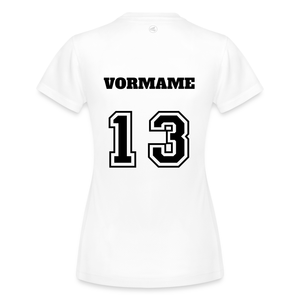 Personalisierbares Frauen Sport T-Shirt Run 2.0 - Weiß