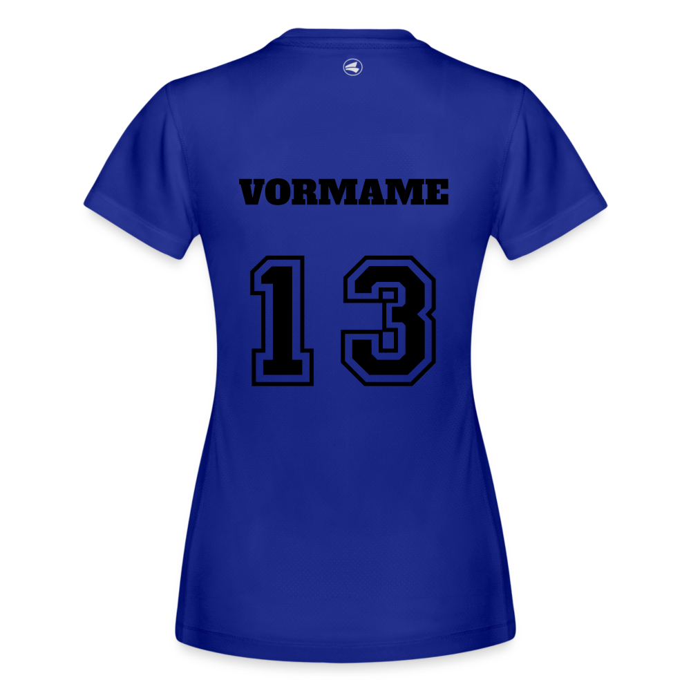 Personalisierbares Frauen Sport T-Shirt Run 2.0 - Royalblau