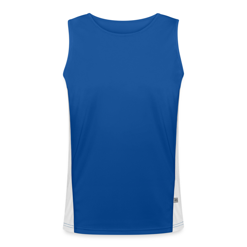 Funktionelles Kontrast-Tank Top für Männer - Royal/Weiß