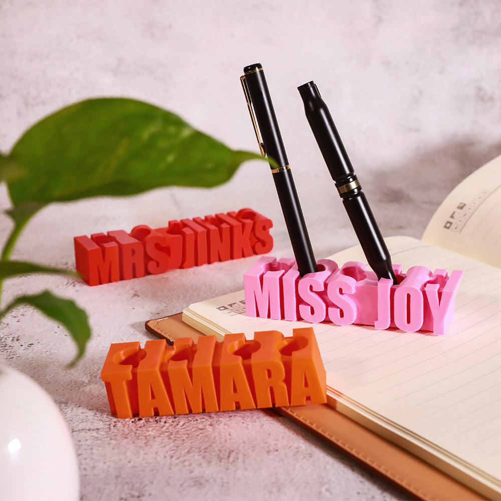 3D gedruckter Stifthalter mit Name