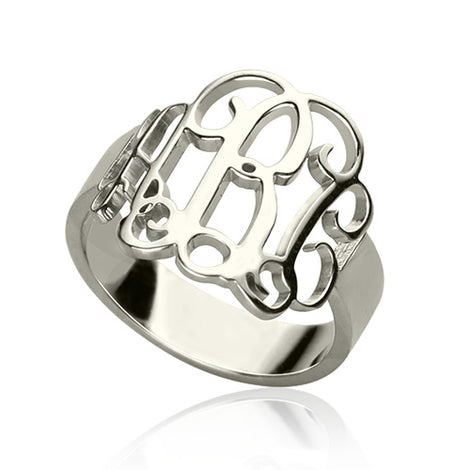 Monogramm Ring - Sterling Silver