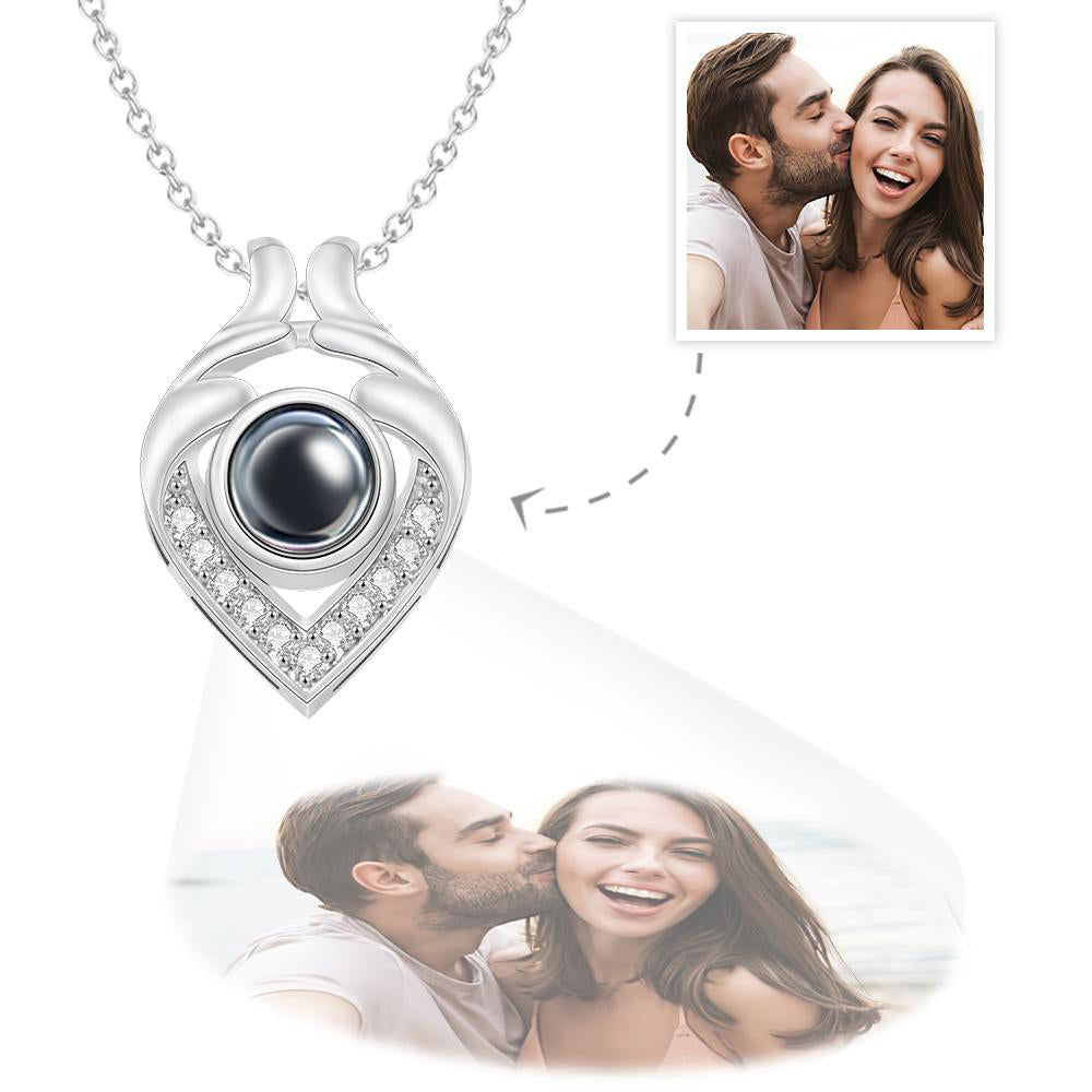925 Sterling Silber Foto-Halskette Personalisiert – Bild Im Anhänger, Geschenk Für Frauen