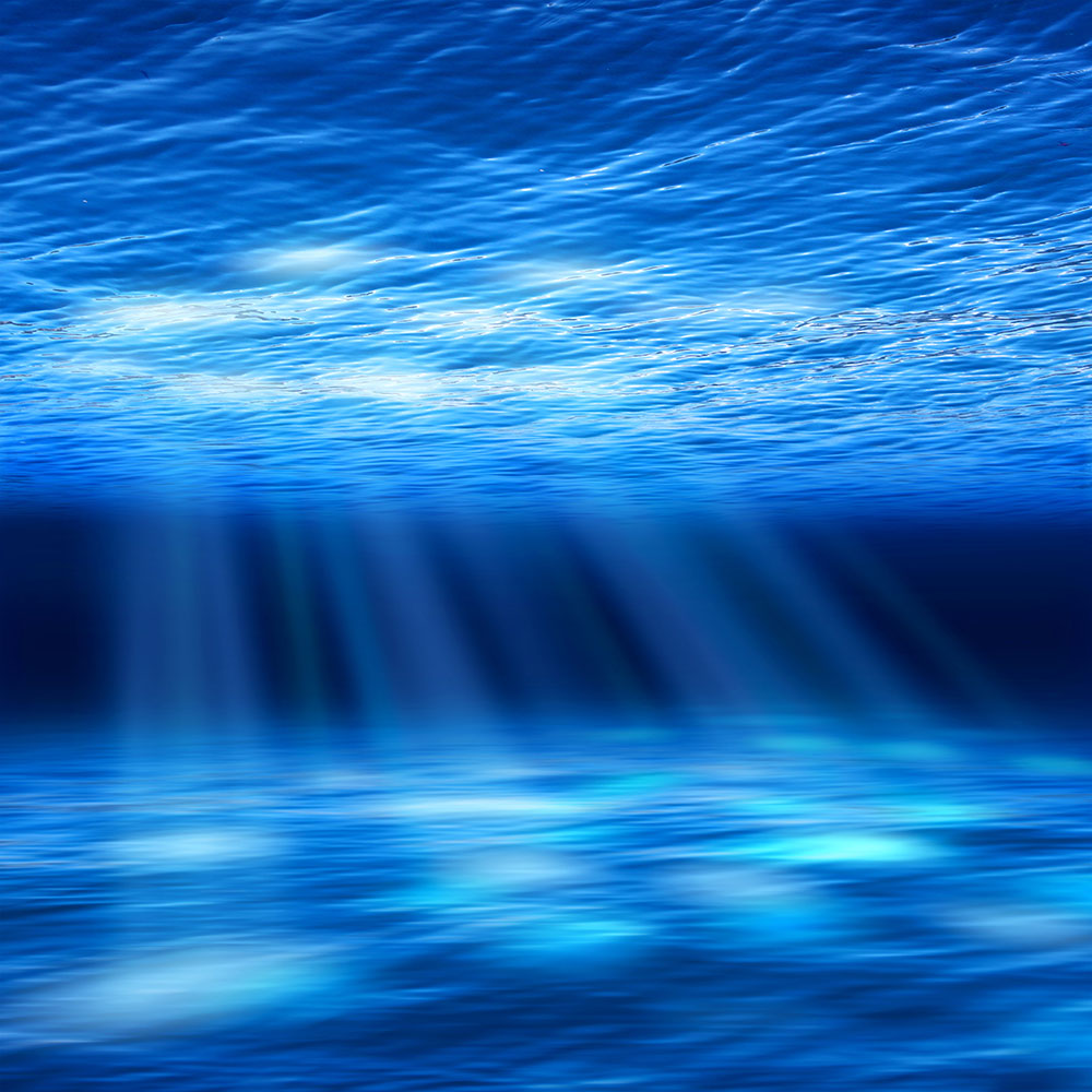 Fototapete Licht unter Wasser