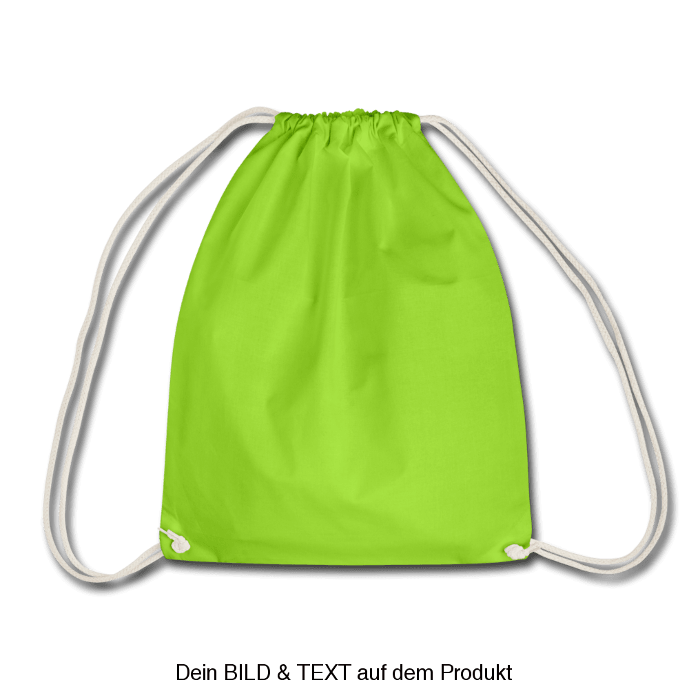 Drawstring Bag - neon green