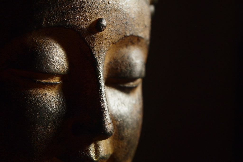 Fototapete Close up Buddha Kopf