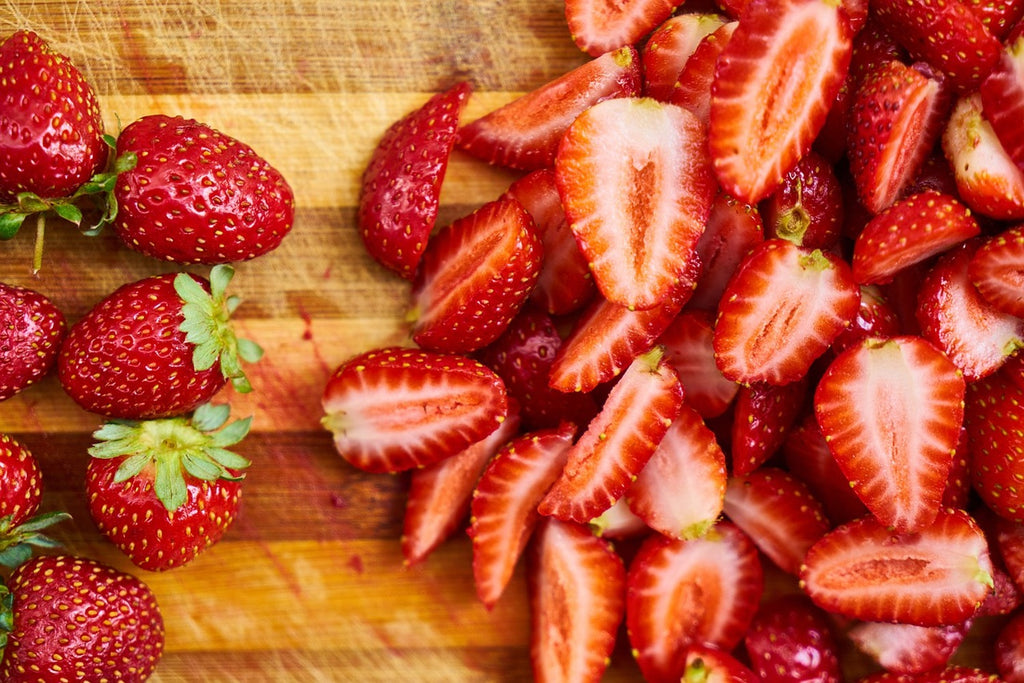 Fototapete Frische Erdbeeren