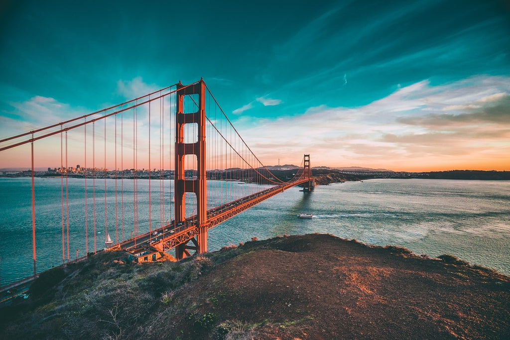 Fototapete Golden Gate im Licht