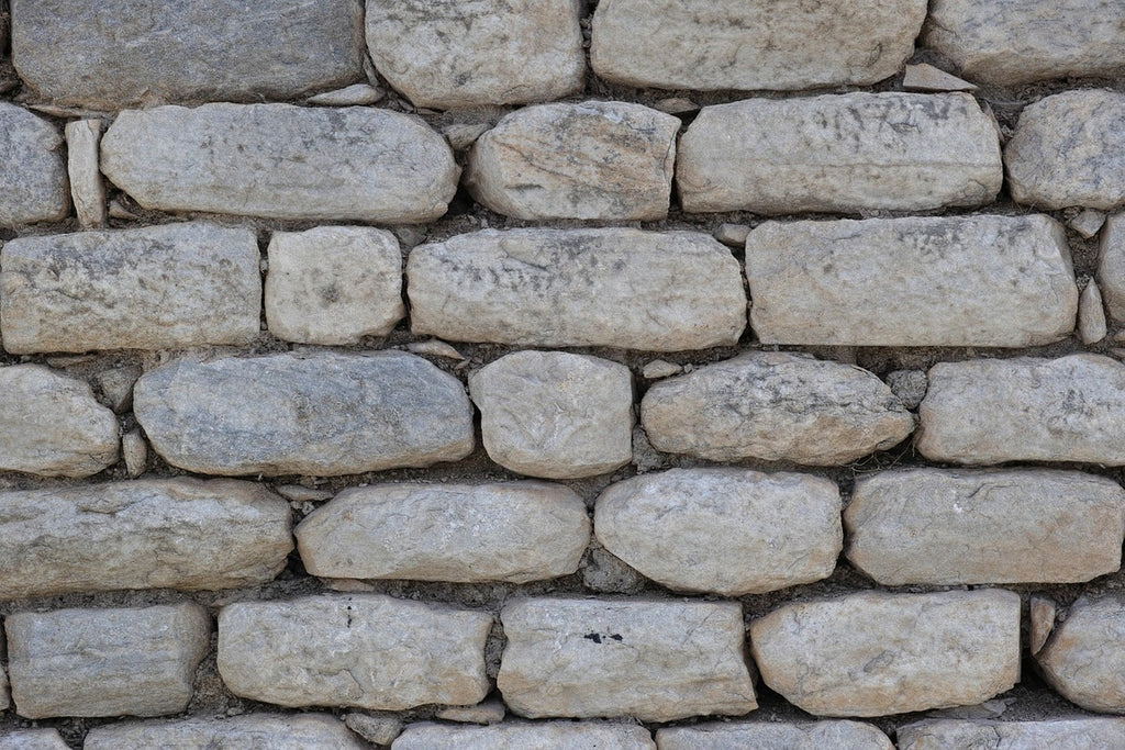 Fototapete Mauer aus Natur Steinen