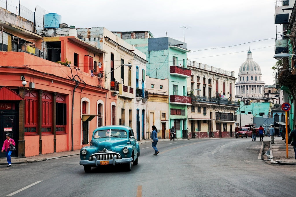 Fototapete Oldtimer Kuba