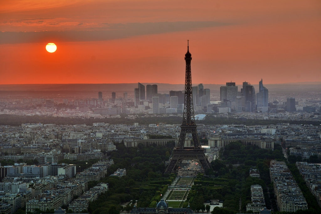 Fototapete Paris im Abendlicht