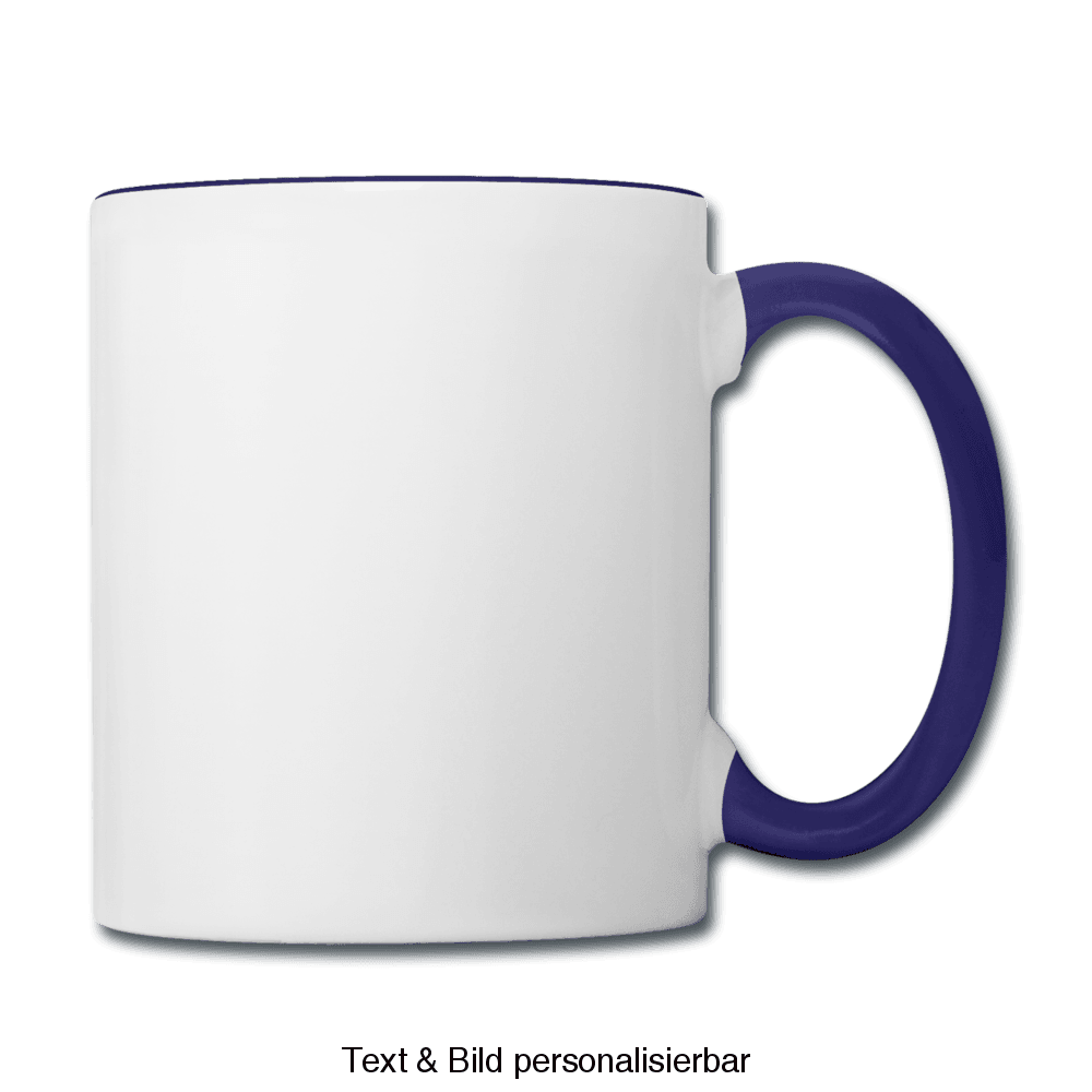 Contrasting Mug - white/cobalt blue