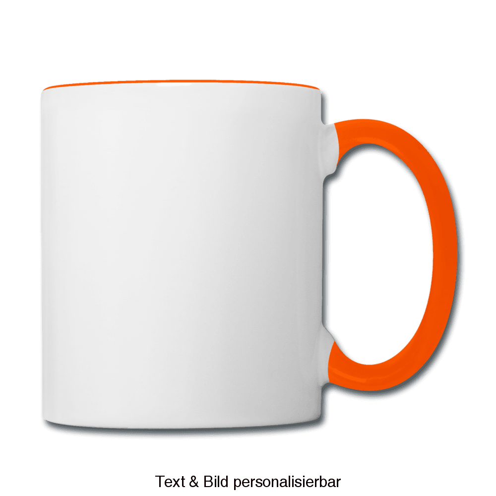 Contrasting Mug - white/orange
