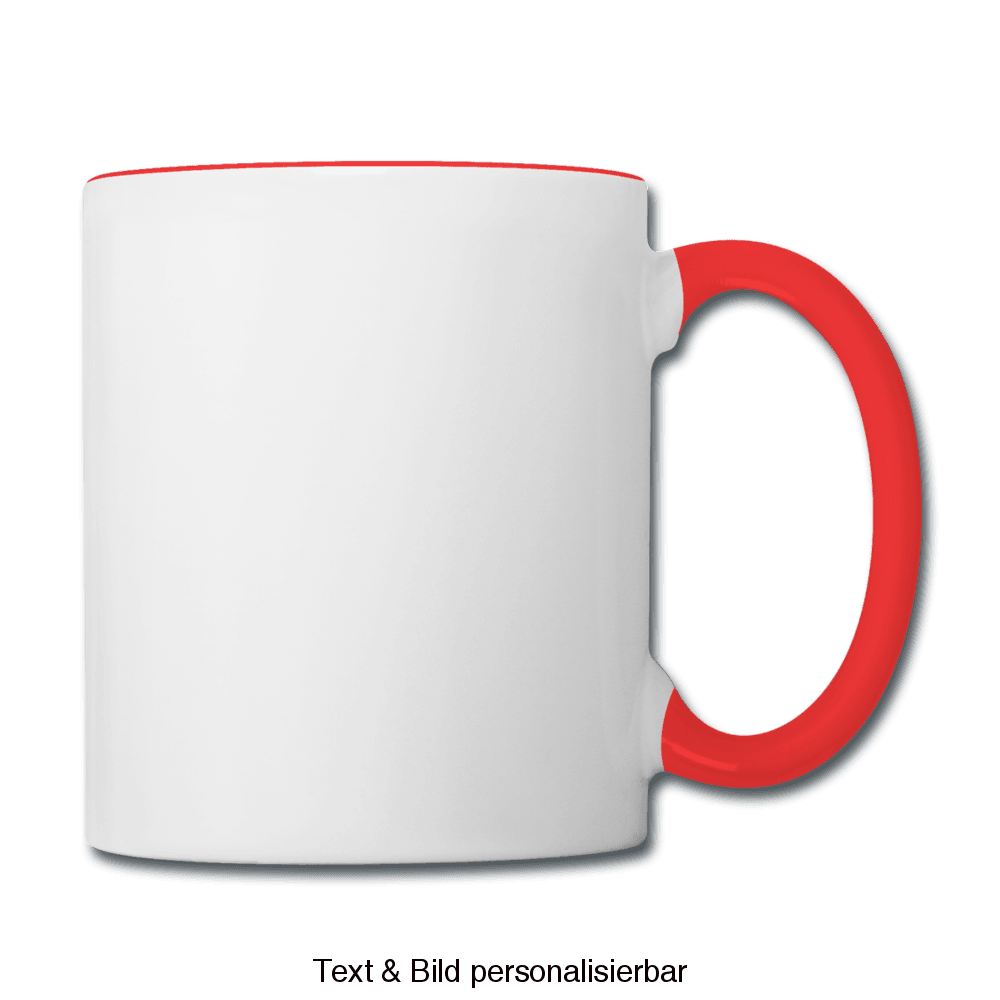 Contrasting Mug - white/red