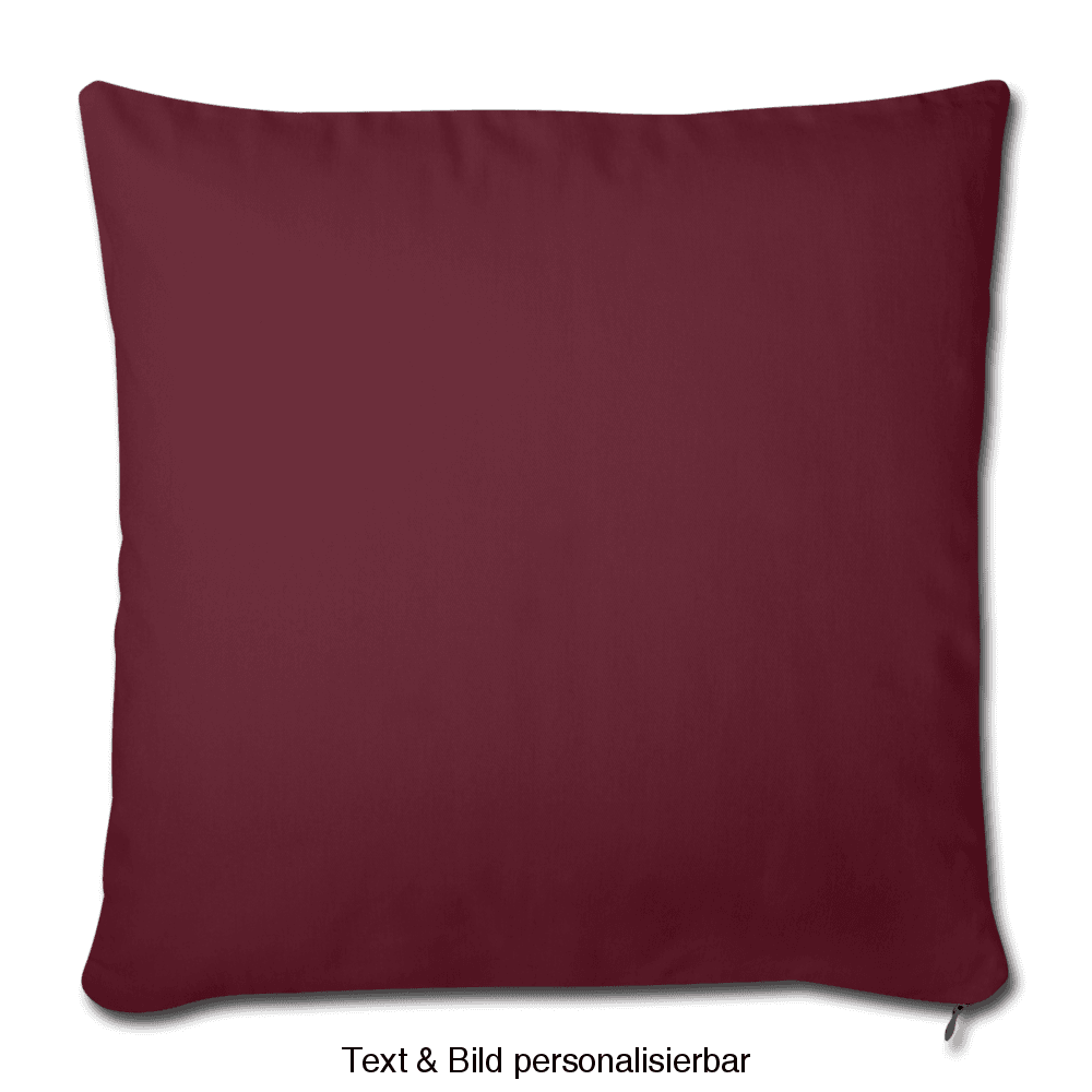 Sofa pillow with filling 45cm x 45cm - burgundy