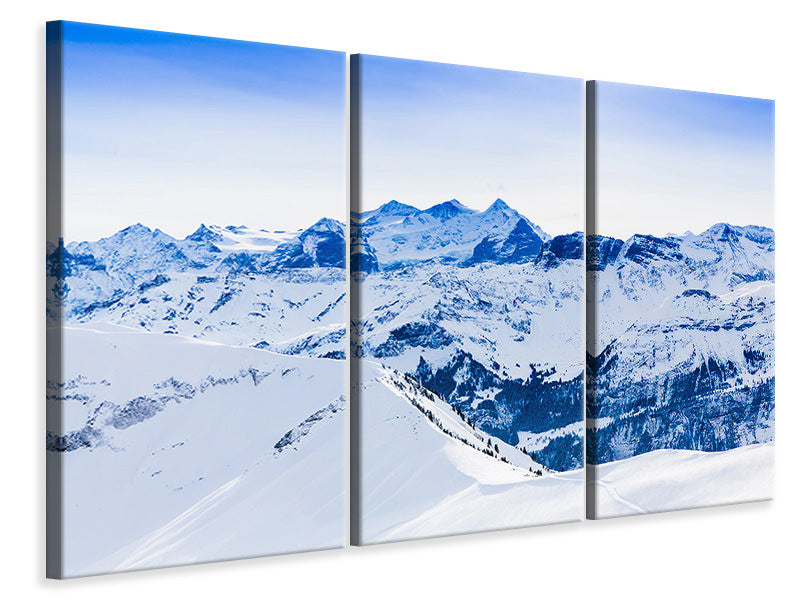 Leinwandbild 3-teilig Die Schweizer Alpen