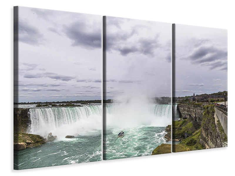 Leinwandbild 3-teilig Attraktion Niagara Fälle