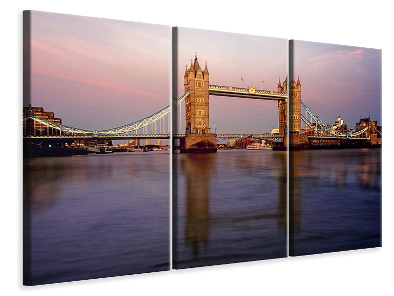 Leinwandbild 3-teilig Brücke in London