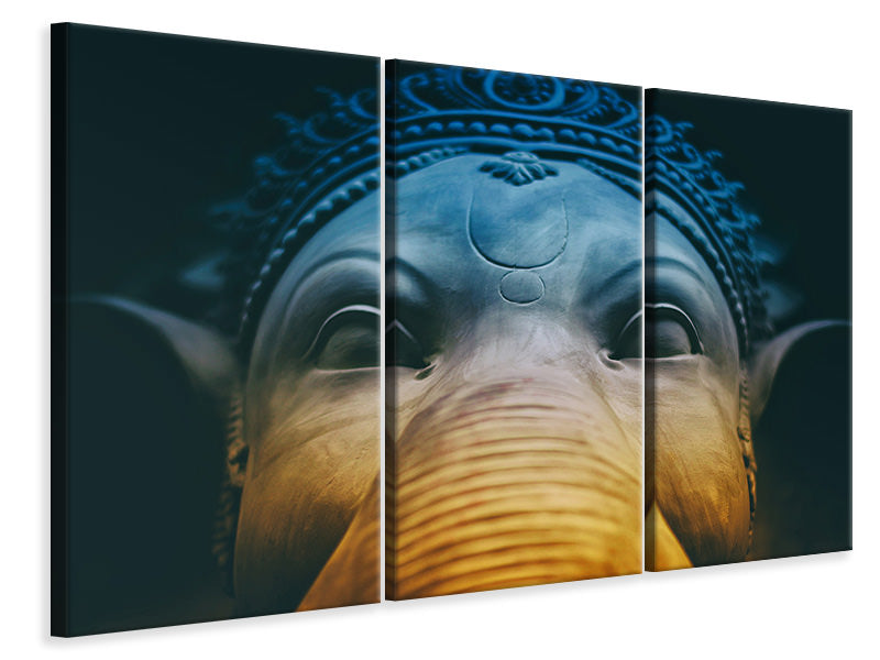 Leinwandbild 3-teilig Close up Ganesha