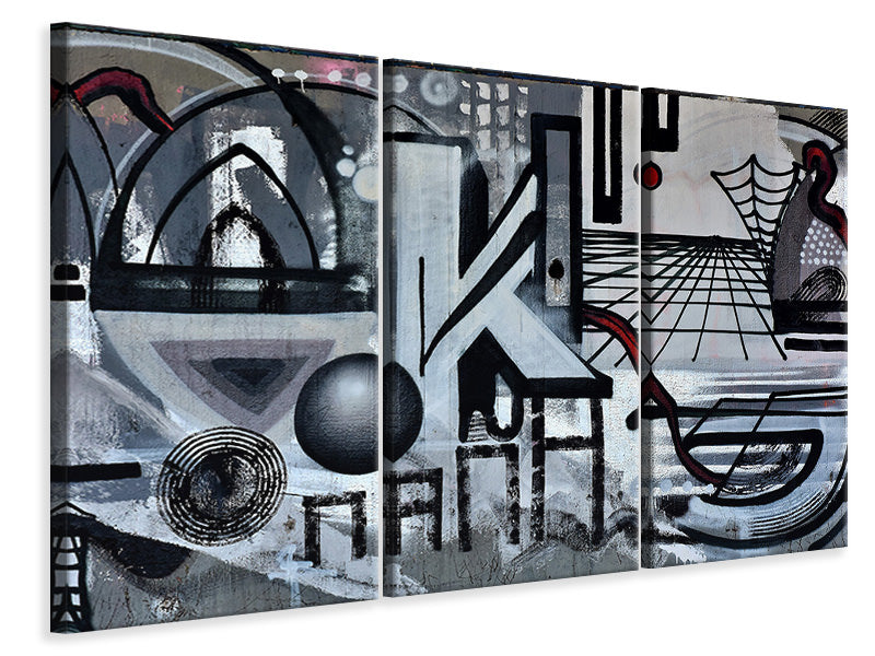 Leinwandbild 3-teilig Die Graffiti Kunst