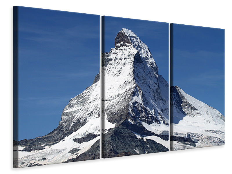 Leinwandbild 3-teilig Matterhorn Schweiz