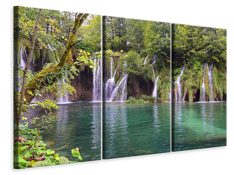 Leinwandbild 3-teilig Nationalpark Plitvicer Seen