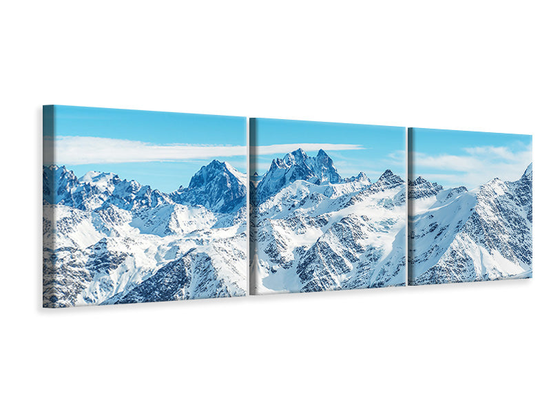 Panorama Leinwandbild 3-teilig Alpenpanorama