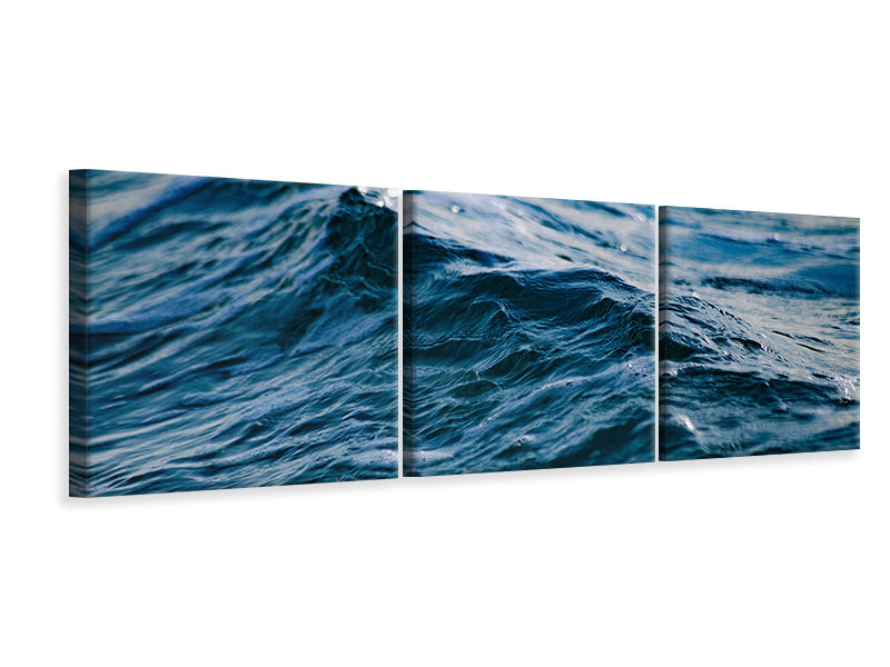 Panorama Leinwandbild 3-teilig Das Meer XL