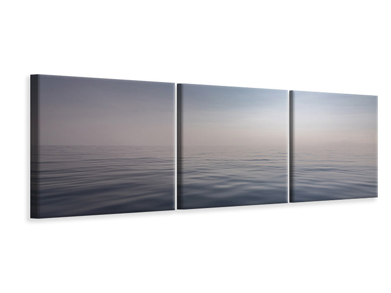 Panorama Leinwandbild 3-teilig Die Stille des Meeres