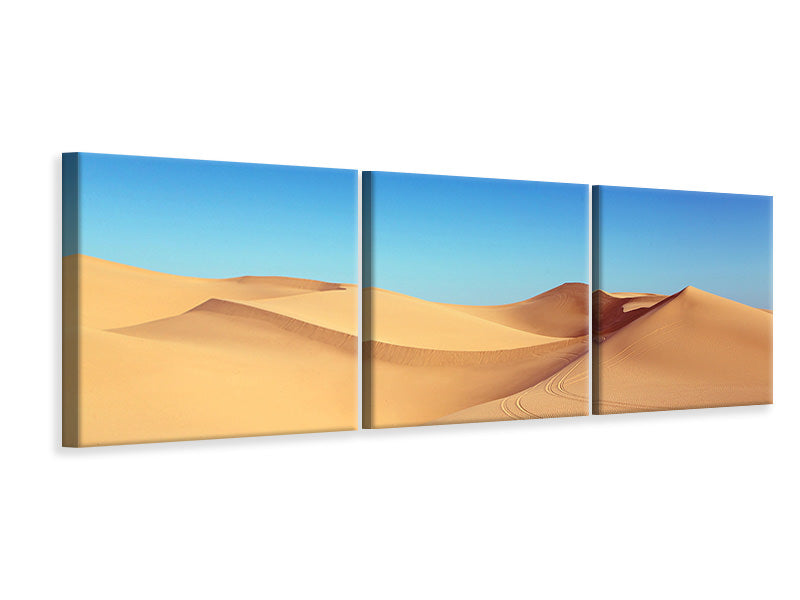 Panorama Leinwandbild 3-teilig Schönheit Wüste