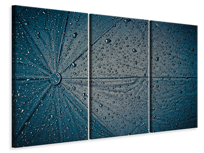 Leinwandbild 3-teilig Regenschirm