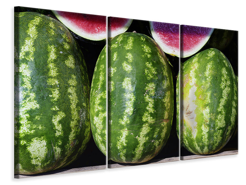 Leinwandbild 3-teilig Wassermelonen