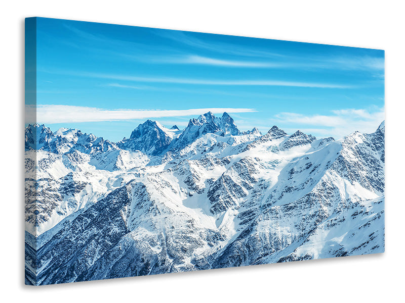 Leinwandbild Alpenpanorama