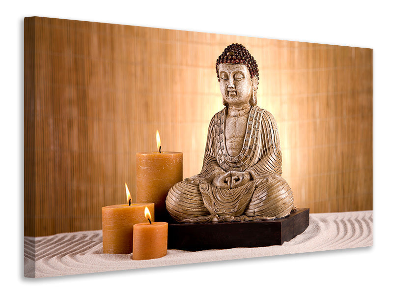 Leinwandbild Buddha in der Meditation