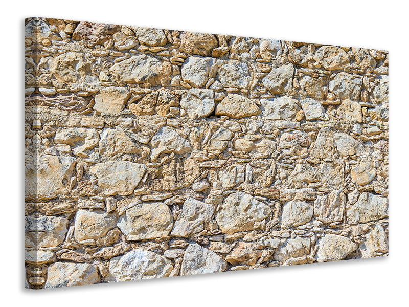 Leinwandbild Sandsteinmauer