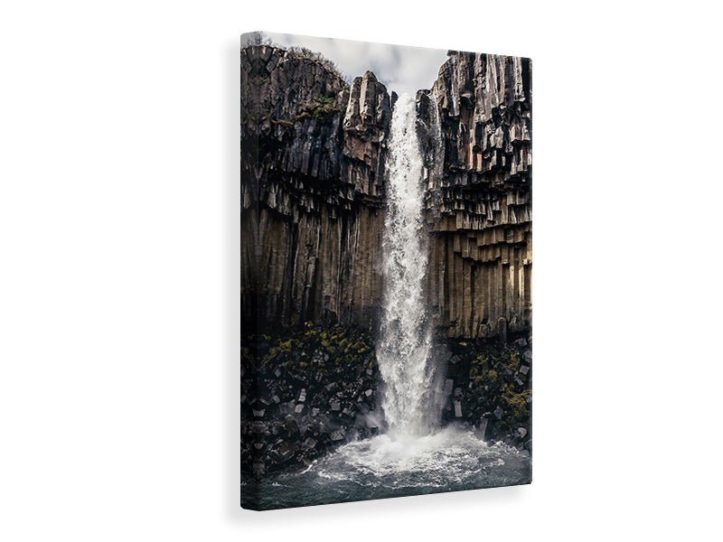 Leinwandbild Wasserfall Island