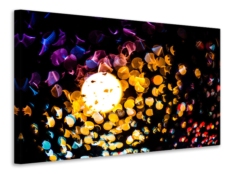 Leinwandbild Abstraktes Lichtspiel in Farbe