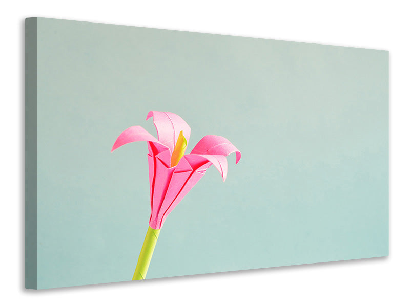Leinwandbild Blumen Origami