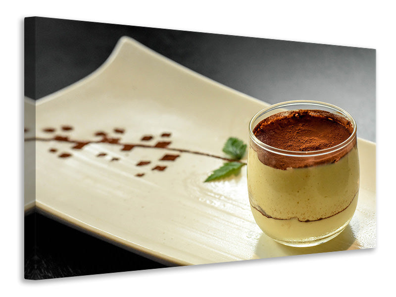 Leinwandbild Dessert Tiramisu