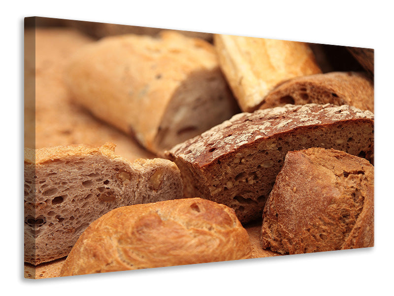 Leinwandbild Die Brotsorten