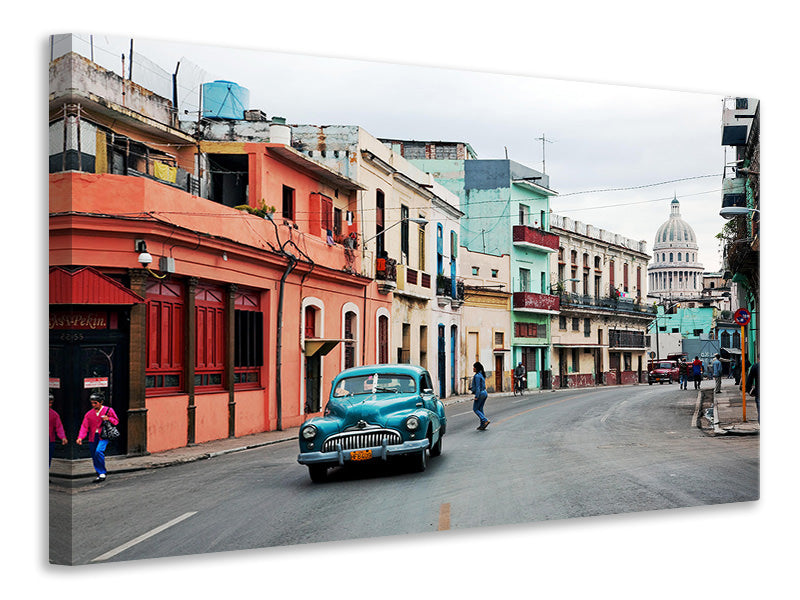 Leinwandbild Oldtimer Kuba
