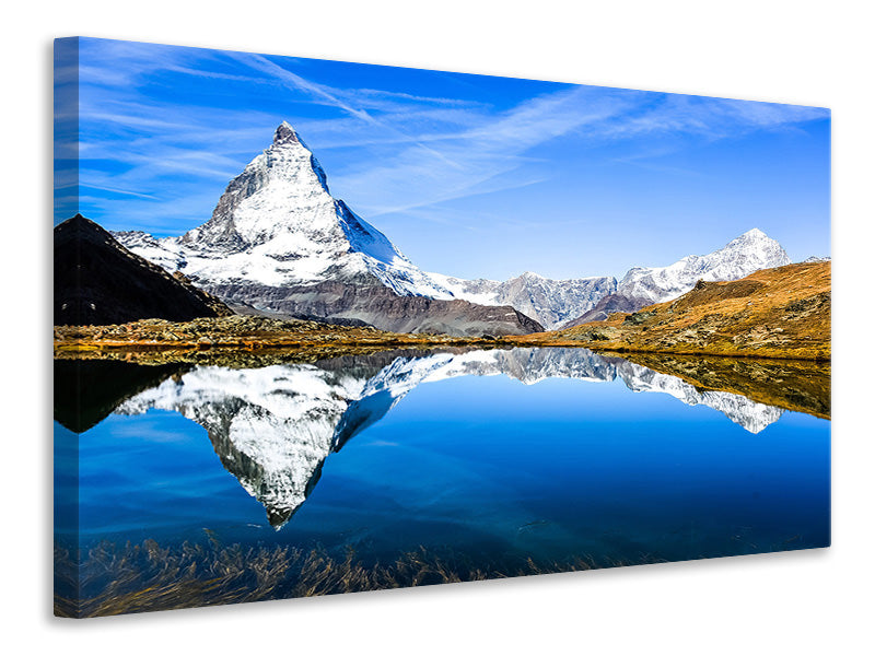 Leinwandbild Riffelsee Zermatt