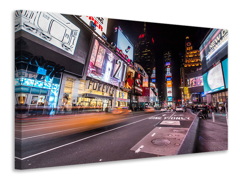 Leinwandbild Times Square bei Nacht