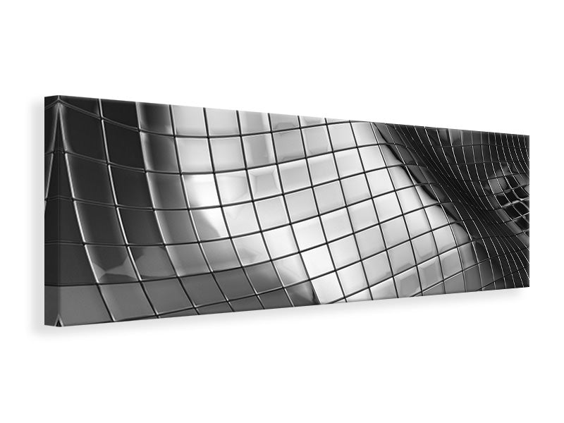 Leinwandbild Panorama Abstrakter Stahl