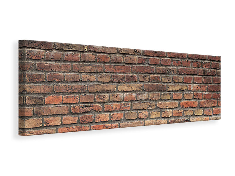 Leinwandbild Panorama Brick Wall