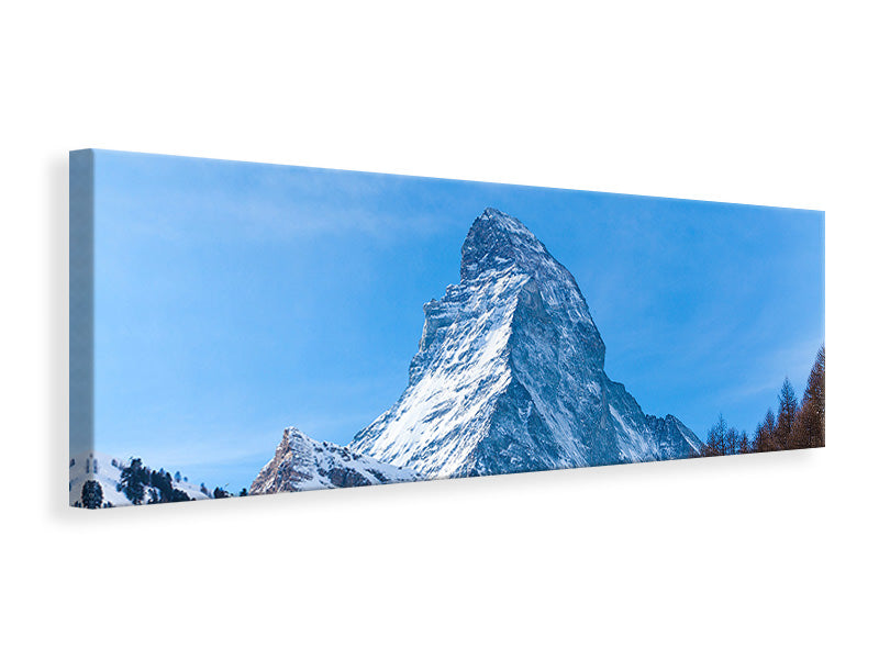 Leinwandbild Panorama Das majestätische Matterhorn