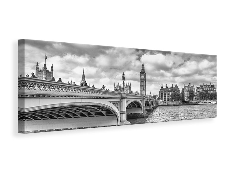 Leinwandbild Panorama Westminster Bridge
