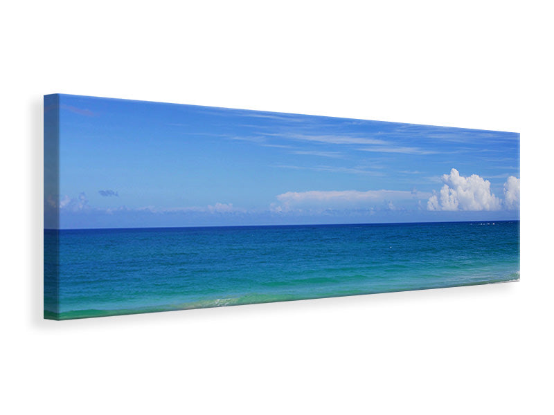Leinwandbild Panorama Beste Strandlage