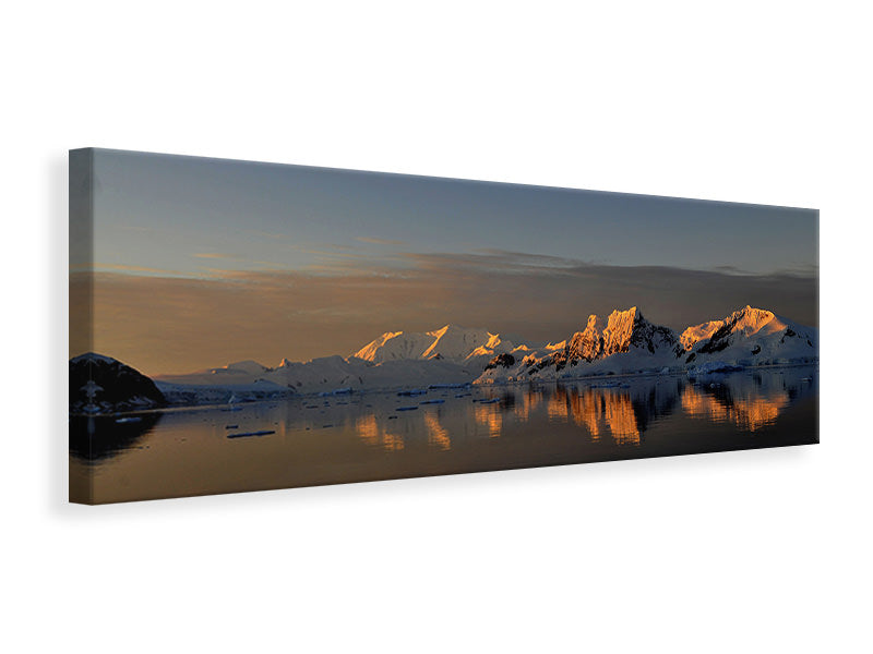 Leinwandbild Panorama Friedliche Antarktis